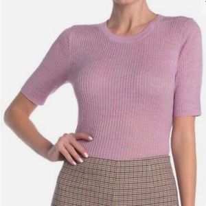 FRAME KNIT SWEATER SHORT SLEEVE